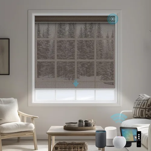 Vista 14 de SmartWings Persianas Enrollables Inteligentes Motorizadas con Filtro de Luz, Persianas Eléctricas con Control Remoto para Ventanas Compatibles