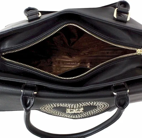 Vista 5 de Love Moschino Mujer Negro Corazón hombro bolso bolso de mano