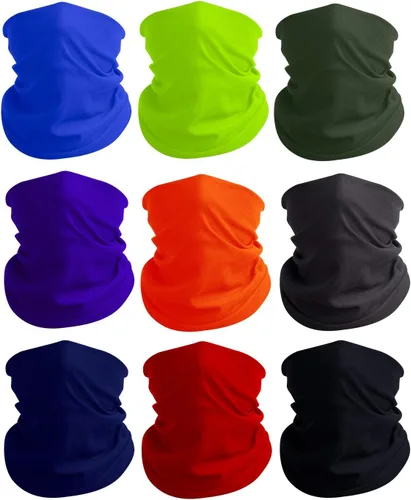 Vista 19 de Máscara facial con protección contra el polvo, aerosoles UV, reutilizable, lavable, polaina para el cuello