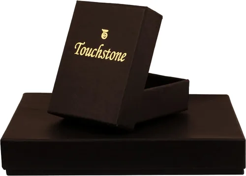 Vista 6 de Touchstone Pulsera de cobre curativo india hecha a mano con chakras de la paz yoga meditación y mantra para mujeres y hombres