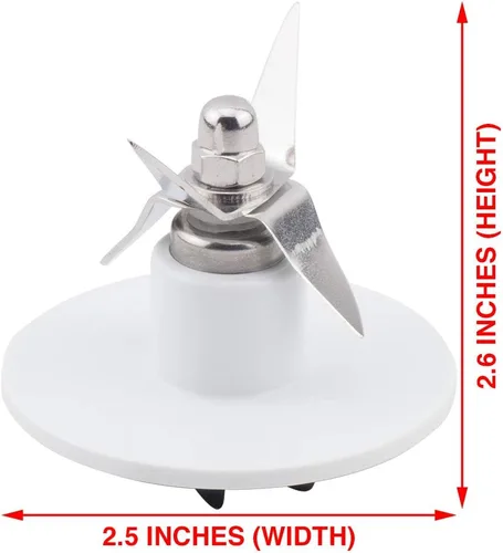 Vista 4 de SPB-456-2 Corte de licuadora con 1 junta de sellado de goma, repuesto para licuadoras Cuisinart modelos BFP703 BFP-703 BFP703B BFP-703B BFP-703CH