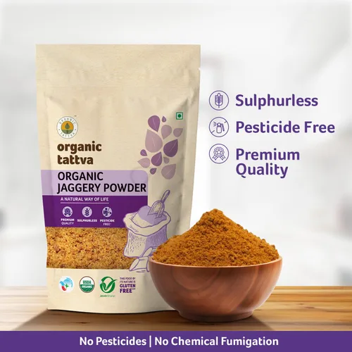 Vista 7 de Organic Tattva Jaggery en polvo, 17.64 oz certificado por USDA