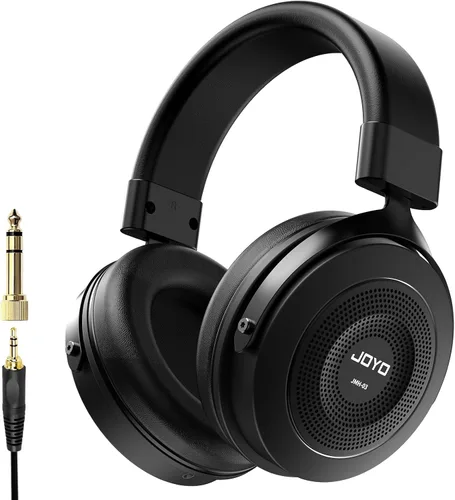 Vista 11 de JOYO - Auriculares de monitor de estudio con cable para grabación de audio, auriculares de diadema para mezclador, amplificador, podcast, teclado
