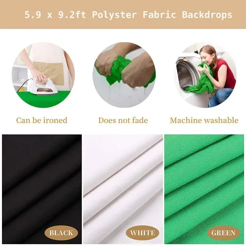 Vista 4 de Kit de iluminación de fotografía ShowMaven, kit de iluminación de softbox con fondo fotográfico para fotografía de productos, fotografía