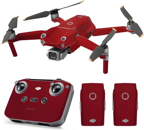 Vista 20 de SopiGuard Skin for DJI Mavic Air 2s Juego completo de calcomanías de vinilo de precisión + controlador + 3 fundas de batería (3M negro carbón)