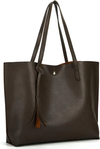 Vista 3 de Nodykka Women Tote Bags Top Handle Satchel Handbags PU Faux Leather Tote Bag with Tassel Shoulder Purse
