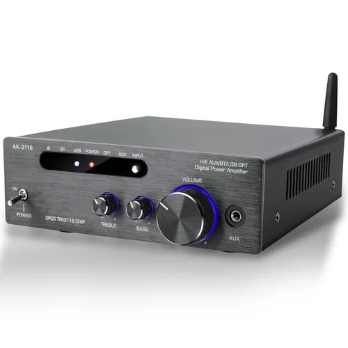 Vista 9 de Amplificador de audio 800W, 2 canales, Bluetooth 5.0