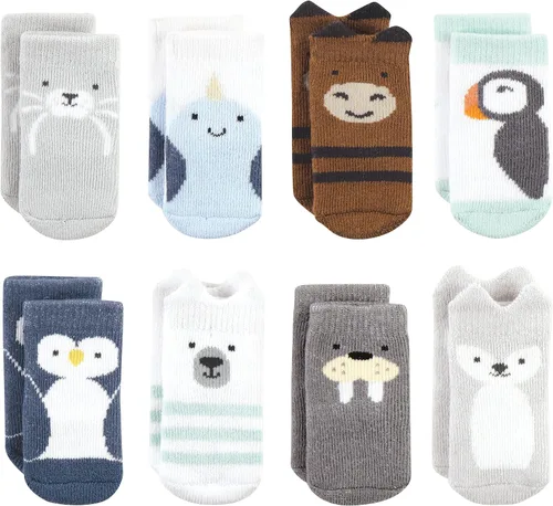 Vista 91 de Hudson Baby - Calcetines de algodón para bebés recién nacidos y Terry para niñas bebés
