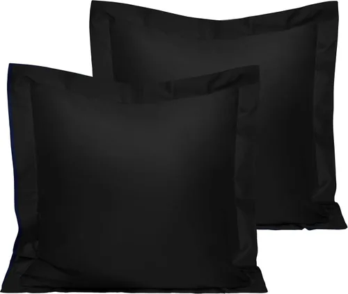 Vista 20 de NTBAY Fundas de almohada estándar de algodón – Fundas de almohada de algodón egipcio de 500 hilos, paquete de 2 fundas de almohada Oxford súper