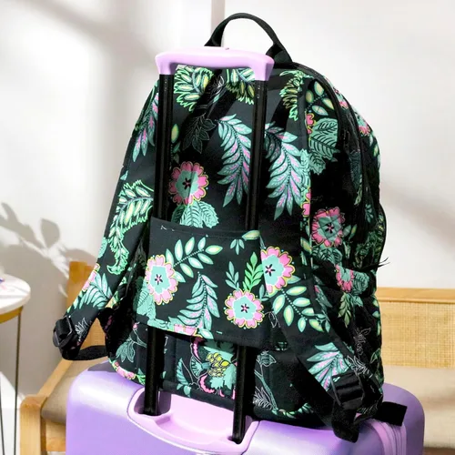 Vista 10 de Vera Bradley - Mochila Campus de algodón para mujer