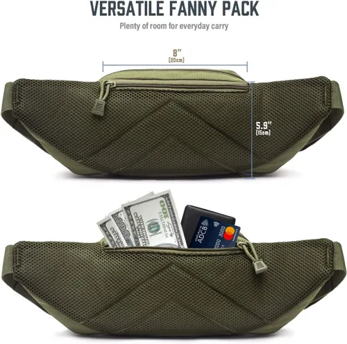 Vista 4 de LIVANS Cangurera de transporte oculto, bolsa táctica para pistola de transporte para hombre, funda de ocultación para armas de 1911 y G 17, 19, 20