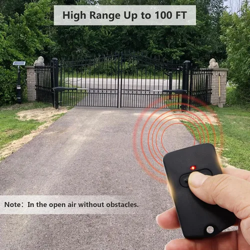 Vista 5 de RB741 para mando a distancia Mighty Mule Gate, 318 MHZ (paquete de 2) 9 Dip FM135 Gate Transmitter for MM371W MM572W etc. Compatible with GTO Gate