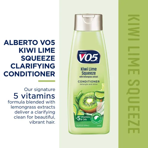 Vista 2 de Alberto VO5 Herbal Escapes Kiwi Lime Squeeze Acondicionador clarificante, 12.5 onzas