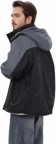Vista 3 de Chaqueta de Esquí de Invierno Impermeable para Hombre con Capucha Desmontable, (S-4XL), Abrigo de Nieve Cálido a Prueba de Viento para Esquí y Negro