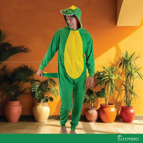 Vista 5 de SLEEPHERO - Pijama de Navidad para hombre, diseño de una sola pieza (estilo mameluco)