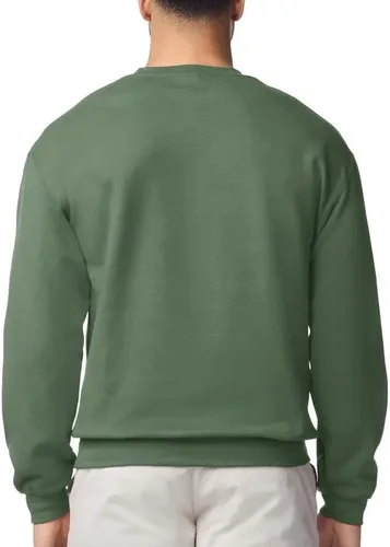 Vista 3 de World's Greatest Papa Guaranteed - Sudadera de manga larga con cuello redondo Verde(Military Green)