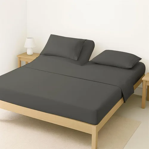 Vista 8 de ARlinen Juego de sábanas divididas tamaño Queen, 5 piezas, 100% algodón egipcio, bolsillo profundo de 16 pulgadas, ropa de cama suave de lujo