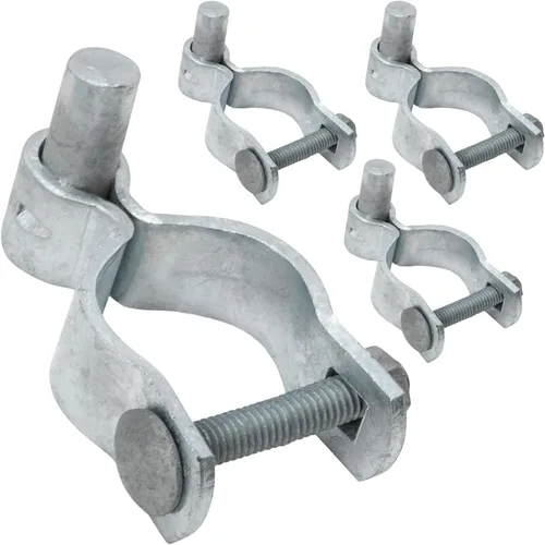 Vista 12 de VIVIDA Bisagra de puerta de enlace de cadena de 1-3/8", bisagra de poste macho galvanizado, para poste de diámetro exterior de 1-3/8", herrajes