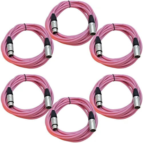 Vista 38 de SEISMIC AUDIO - SAXLX-2 - Paquete de 6 cables de conexión XLR macho a XLR hembra de 2 pies - Equilibrados - Cables de conexión de 2 pies
