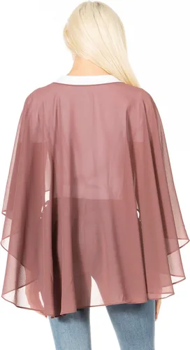 Vista 2 de Sakkas Anya - Capa de gasa suave para mujer, para boda, dama de honor, novia, bolero