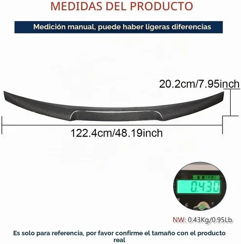 Vista 5 de Alerón de maletero de fibra de carbono compatible con Audi A5 S5 RS5 2018-2025 4 puertas B9 trasero alerón de labio alerón de alerón de labio Kit