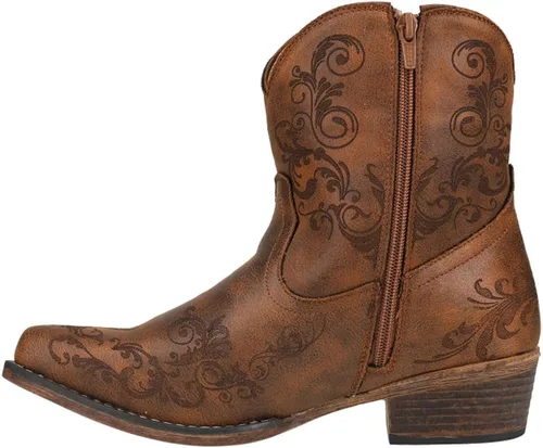 Vista 3 de Roper Short Stuff - Botas cortas de moda para mujer, Coñac