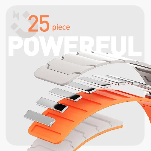 Vista 3 de LYSANDRA Correa magnética compatible con Spade & Co Health Smartwatch 4, correa magnética fuerte deportiva de silicona para Spade Co Health
