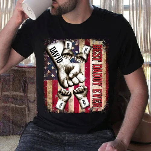 Vista 2 de NAZENTI Camisas de papá para abuelo, camisas de papá para hombres, camisa del día del padre, camiseta personalizada para papá regalo