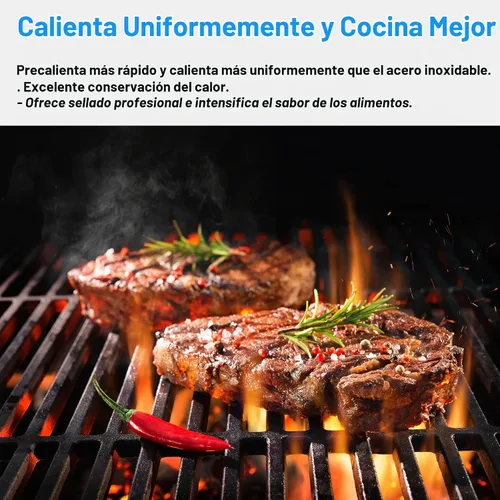 Vista 6 de DELSbbq 66097 66089 Rejillas de parrilla para Weber Genesis II 400 y LX 400
