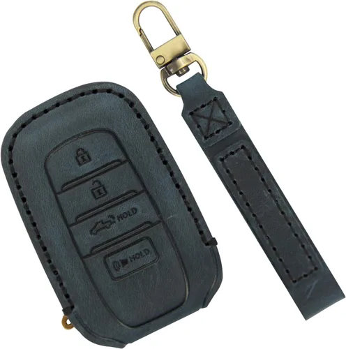 Vista 10 de Funda para Llavero para Accesorios Toyota Tundra 2022-2024 2025 2026, para Tacoma 2024 2025 2026 Cubierta de Llavero de Cuero, para Camry 2025 2026