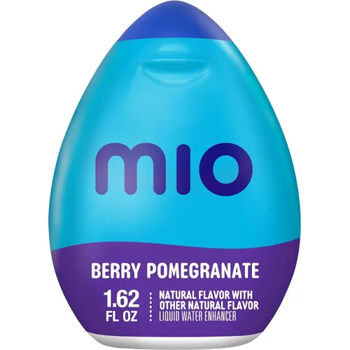 Vista 3 de MiO Potenciador líquido de agua con sabor natural Cereza Mora, Limonada de Arándanos, Fresa Sandía y Granada de Bayas, Paquete de Variedad, Paquete