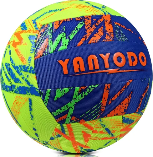 Vista 8 de YANYODO Swimming Pool Waterproof Beach Volleyball, Soft Indoor Outdoor Size 5 Volleyball with Pump for Teenagers Adults Swimming Pool Beach Games to