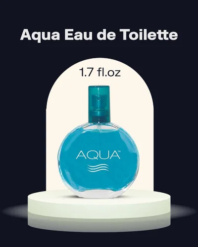 Vista 2 de PB ParfumsBelcam Aqua Eau de Toilette en espray para mujer – Perfume floral fresco afrutado con mandarina, fresia, almizcle y notas de madera