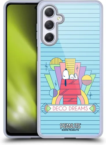 Vista 62 de Head Case Designs Snoopy Deco Dreams - Funda de gel con licencia oficial de Peanuts Blue Pattern [protección de grado militar] compatible con Google