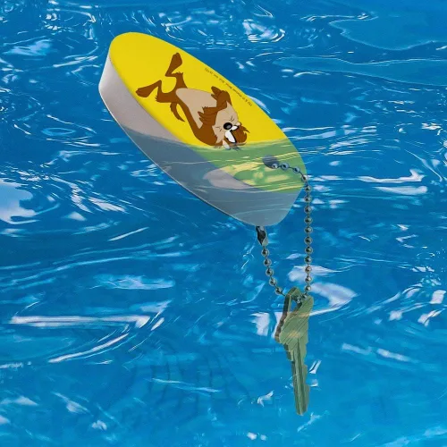 Vista 3 de GRAPHICS & MORE Looney Tunes Taz - Llavero flotante ovalado de espuma para barco de pesca, boya, Multi