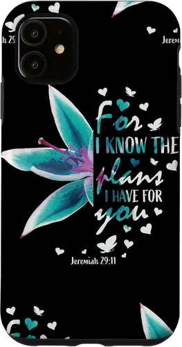 Vista 8 de Bible Verse Phone Cases Christian Gifts Women Jeremiah 29 11 Case for iPhone 17