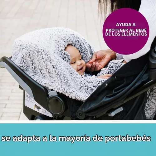 Vista 2 de JJ Cole Funda de asiento de coche de invierno para bebé, funda de asiento de automóvil de invierno para asiento de bebé o carriola, fundas