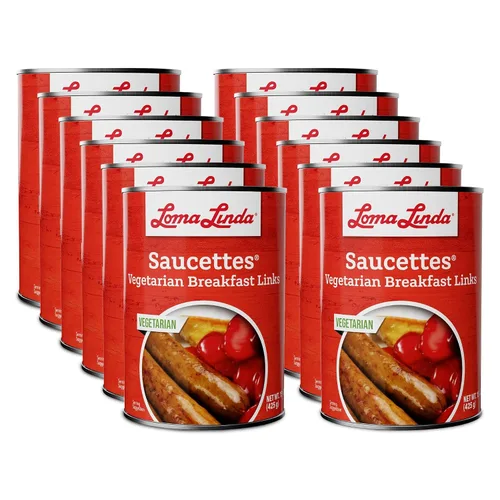 Vista 4 de Loma Linda - Carnes a base de plantas (Saucettes® (15 oz.), paquete de 3