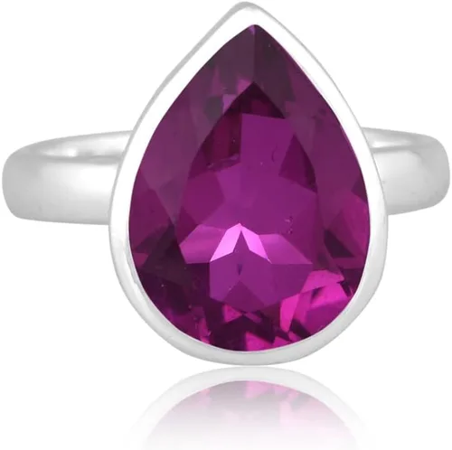 Vista 70 de PANOPLY Bio Pink Doublet Quartz Solid 925 Sterling Silver Ring for Women