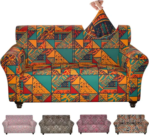 Vista 58 de Fundas elásticas para silla, fundas elásticas para sillón de 2 piezas, fundas de sofá lavables con diseño floral para sillón, protector de muebles