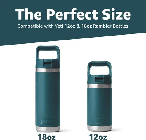 Vista 3 de Jmoe USA Bota de silicona para botella Yeti Rambler Jr de 12 y 18 onzas, funda de 0.079 in, funda antideslizante, protector para la parte inferior