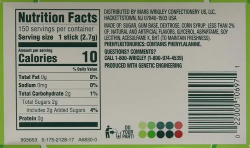 Vista 3 de Wrigley's Doublemint Goma de mascar - 15 paquetes de barras - 10 ct.