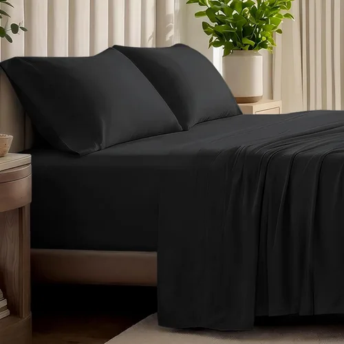 Vista 11 de Bare Home - Juego de sábanas de jersey 100% algodón orgánico, ultra suave, 100% algodón - Juego de sábanas y funda de almohada - Sábanas de bolsillo