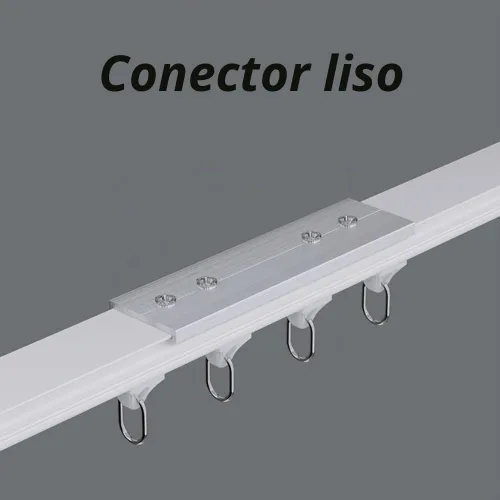 Vista 4 de Techo de doble cortina y montaje en pared, riel de cortina de 6 pies para ventana Heavy duty aluminum sliding track with enough silent runners and