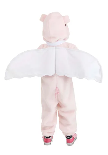 Vista 2 de Disfraz de Cerdito Volador para Niños Pequeños Multicolor