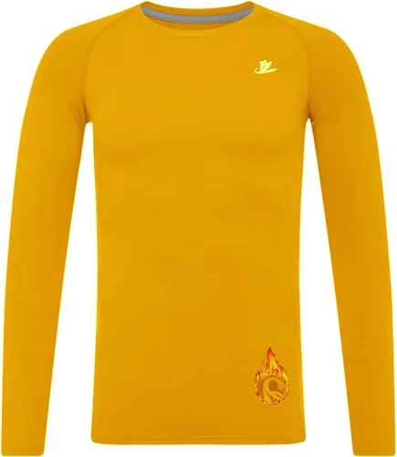 Vista 27 de DEVOROPA Youth Boys Compression Thermal Shirt Long Sleeve Kids Fleece Baselayer Soccer Baseball Undershirt Slim/Regular/Husky Cuello redondo-negro
