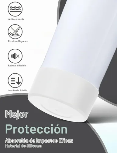 Vista 3 de Mity rain Bota de silicona 2PCS para botella de agua Owala FreeSip Malvavisco tímido