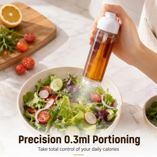 Vista 4 de Pulverizador de aceite 3.4 fl oz para cocinar, botella de spray Verde