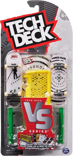 Vista 9 de Tech Deck Versus Series - Fingerboard Set of 2 with Obstacle, Trick Cards and Accessories (Random Selection - Assorted Products) for Fingerboarding