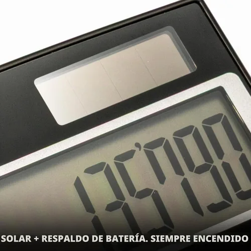Vista 4 de Victor Calculadora de escritorio de doble potencia de 12 dígitos, pantalla LCD de ángulo ajustable extragrande, calculadora de negocios/finanzas
